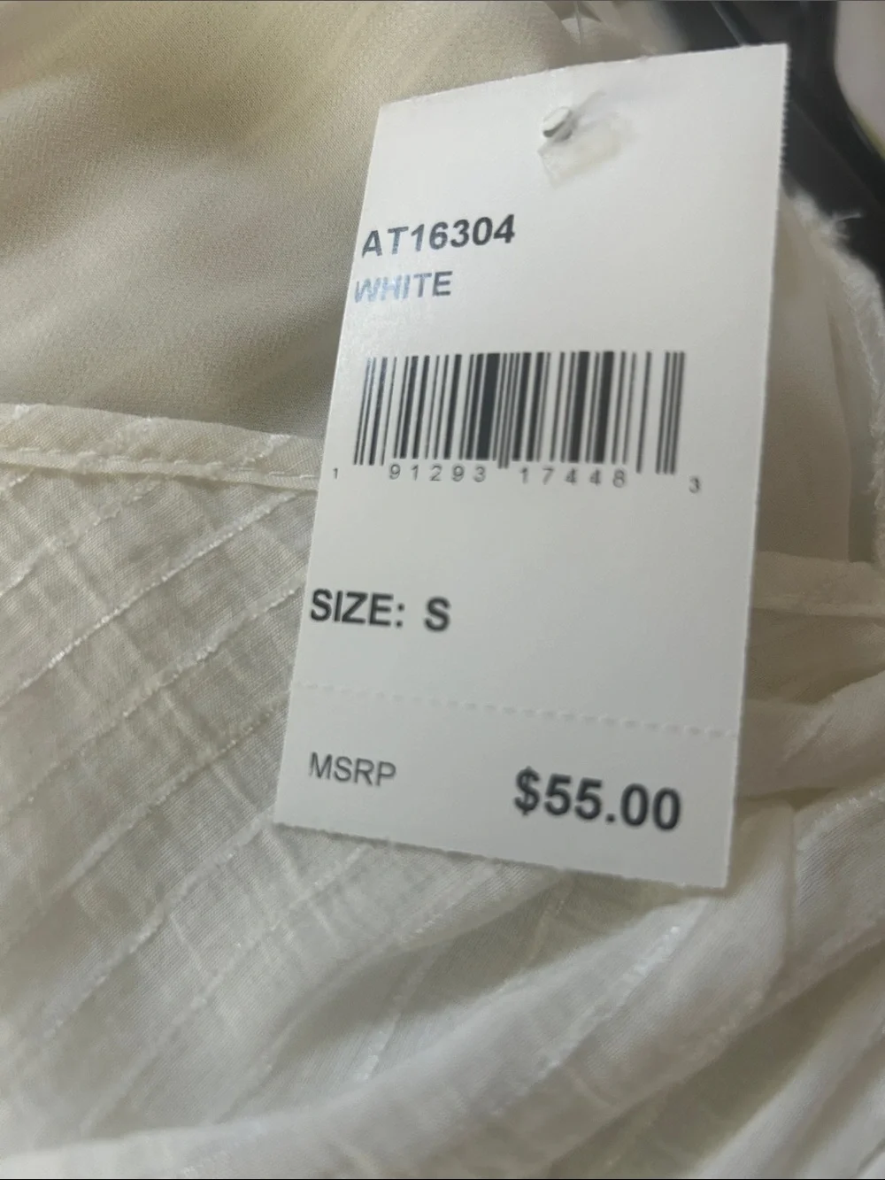 White Astr V-Neck Ruched Sleeve Women's Top